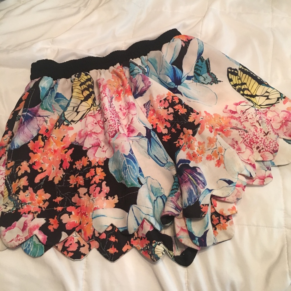 LF Angel Biba Floral Shorts